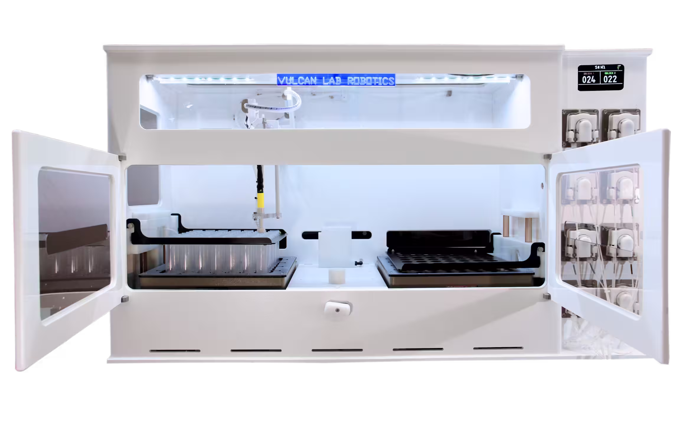 Vulcan 7-line precision reagent addition system — HF and aggressive acid compatible syringe module